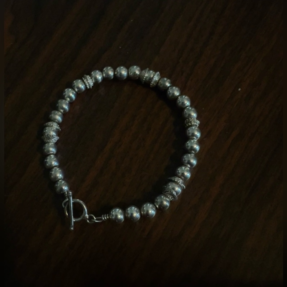 Sterling Silver Bead Bracelet